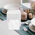 Miniatyrbillede 3 af 4: Desktop Tissue Box Cover Firkantet Kleenex Holder til Badeværelse Vanity Bordplade