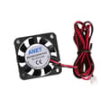 4010 DC 12V Børsteløs Køleblæser 2 Ledninger til RepRap Prusa i3 DIY 3D Printer (Sort)