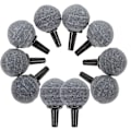 Miniatyrbillede 2 af 2: 10 pakker kugleformet luftsten mineral boble diffuser luftsten diffuser til akvarium fisketank pumpe hydroponics (20 mm x 20 mm)