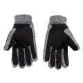 Miniatyrbilde 4 av 5: Varme herrehansker for vinteren, ekte semsket skinnhansker av svinelær, votter, tykke sykkel- og motorsykkelhansker for menn, strikkede Guantes Black b