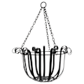 Miniatyrbillede 1 af 4: Hængende Kurv Design Blomsterholder Jern Væg Ornament Plante Display Stativ