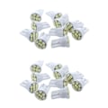 Miniatyrbillede 1 af 3: 20x T10 194 168 Pære 8 Led Hvid Til Bil