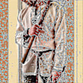 Miniatyrbilde 3 av 5: Figursydd linskjorte for menn, middelalder tunika piratkostyme Khaki 4XL
