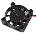 Miniatyrbillede 4 af 4: 4010 DC 12V Børsteløs Køleblæser 2 Ledninger til RepRap Prusa i3 DIY 3D Printer (Sort)