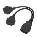 16-Pin OBD2 Kabel 1-till-2 Förlängningssplitter Bil Diagnostisk Kontakt Adapter 30cm Förlängningslängd