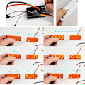 Pikkukuva 5 / 5: 6 Tilaa Rc Poliisin Varoitusvalo Led-valo 1/8 1/10 Axial Scx10 Traxxas Rc Auton Osille, 1