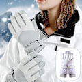 Miniatyrbild 5 av 5: Skidhandskar Vinter Kallt Väder Vindtäta Varma Skidhandskar SK14 Purple Snowflake Rabbit