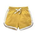 Miniatyrbillede 1 af 4: Drenge Piger 100% Bomuld Sports Shorts Sommer Kontrast Binding Delfin Shorts Børn Atletisk Træningstøj Yellow 18M