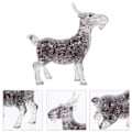 Miniatyrbilde 4 av 4: 1 stk. Mote og kreativt 3D krystallpuslespill med selvmontert dyr geit (Grå)