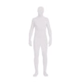 Miniatyrbillede 1 af 5: Heldragt Unisex Spandex Stretch Voksen Kostume Zentai Forsvindsende Mand Kropsdragt Hk White 170CM