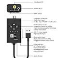 Miniatyrbilde 2 av 5: Senderstøtte 24 Bit 96khz Usb Plug And Play Adapter Koble Til 2 Enheter Qualcomm 5.2 Lav Latens