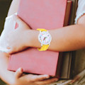 Miniatyrbillede 3 af 4: 1 stk. Børneure Quartz Ure Kreative Tidslærings Armbåndsure Studenterure (Gul)