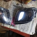 Miniatyrbillede 3 af 5: Par Forlygte Hjørnelys Blinklys Indikatorlampe Til H1 Starex 1995-2005 Hvid