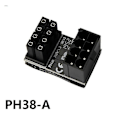 Pikkukuva 4 / 5: Gpu Vga Atx 8 Pin/6 Pin Naaras-Uros 180 Asteen Kulmaliitin Virtasovitin Kortti Pöytäkoneelle I