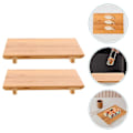 Miniatyrbilde 2 av 3: 2 stk. Sashimi Bambus Serveringsbrett Japansk Restaurant Sushi Serveringsbrett