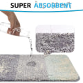 Miniatyrbilde 2 av 3: Tflycq Baderomsmatte Sett med 2 Absorberende Maskinvaskbare Sklisikre Badematter Luksuriøs Myk Mikrofiber Fargerike Badematter Kompatible med Baderomssett Color a 31.5  19.7