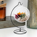 Miniatyrbild 3 av 4: Ornament Display Stativ Hållare Järn Hängande Krok Hållare Rack för Hängande Glasglob Luftväxt