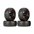 Miniatyrbilde 1 av 5: 1/10 Rc Bil Dekk På Ing Bil Dekk Hjul For Tt01 Tt02 Ta06 Xv-01 Ptg-2 Wr8