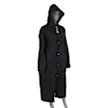 Miniatyrbild 3 av 4: Fashion Eva Regnkappa Vattentät Regnkappa Transparent Camping Vattentät Regnkappa Svart