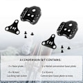 Pikkukuva 5 / 5: Polkupyörän lukon polkimen sovitin Tie Convert Pedal SPD-kenkien lukon peite Kaksoiskäyttöinen sovitin Lukot Polkupyörä