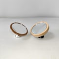 Miniatyrbilde 3 av 5: Linse Flow Rate Observation Tre MDF Base Magnetisk Kaffe Tampering Reflekterende Speil For Cafe A