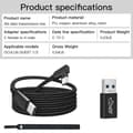 Miniatyrbillede 2 af 5: Data- og opladningskabel til Oculus Quest 2 Link USB 3.1 Type C Datatransfer USB-A til Type-C kabel