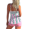 Pikkukuva 2 / 3: Naisten raidallinen uimapuku Push Up pehmustettu tankini-bikinisetti Pink 4XL