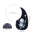 Miniatyrbild 4 av 5: Akustisk Gitarr Plektrumskydd PVC Anti-Repa Dekorativ Självhäftande Gitarrskyddsplatta