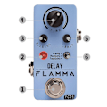 Miniatyrbilde 4 av 5: Fc03 Gitar Delay Pedal Digital Gitar Pedal Delay Effekter Med 3 Moduser Analog Ekte Tape