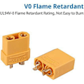 Miniatyrbilde 4 av 5: Xt90 Kobling 5 Stk Fe Kobling For Høy Ampere For Rc Plated Plugg