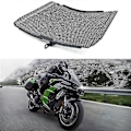 Miniatyrbillede 4 af 5: Motorcykel Radiatorbeskytter Motor Køler Gitter Dækning Beskyttelse Til Zh2 Z H2 H2sx Ninja H2 R H2r Se