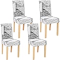 Miniatyrbild 1 av 5: Stolsöverdrag, Stretch Stolsitsöverdrag 6 st Avtagbart Tvättbart Matrumspall Present