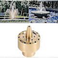 Miniatyrbild 1 av 4: Fontänpumpmunstycke Set Vattenspraymunstycken Fontänmunstycke Inställning Mässing Fontän Sprinklerhuvud Damm Pool Spraymunstycke Bevattning Dimning Tillbehör(g