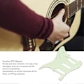 Miniatyrbild 3 av 5: Elektrisk Gitarr Plektrumskydd 3 Lager 11 Hål PVC Plektrumskydd Repskydd för ST Gitarr