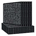 Miniatyrbild 1 av 5: 12-pack Akustikpaneler Ljudisolerande Vaddering, Fasade Kanter Ljudabsorberande Paneler, Akustisk Absorption