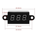 Miniatyrbilde 5 av 5: 4 stk. Mini Digital Voltmeter 0.28 Tommer 2 Ledninger 3.0v-30v Digital Voltmeter D