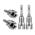 Miniatyrbild 1 av 5: 4 st Power Wing Nut Driver Set, Spår Wing Nuts Borr Bits Hylsnycklar Verktygsset, 1/4 tum Hex Dri