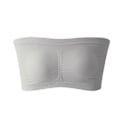 Miniatyrbillede 4 af 5: Dame Plus Size Tube Top BH Stropløs Bandeau Passer De Fleste Stræk (s-6xl) 100% Ny 57% Nedsat Pris Grey M