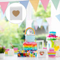 Miniatyrbillede 2 af 2: 50 stk. firkantede kraftpapir slikæsker PVC Transparent hjerteformet vindue cupcake favor æsker bryllupsfest tilbehør (hvid)