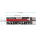 Pikkukuva 4 / 5: Pci-e Riser Led -kaapeli 1x - 16x Extens Etum Ed Riser -sovitin +60cb3.0 Ca