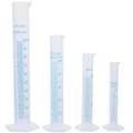 4st Transparenta Mätcylindrar i Plast Graderade 10ml / 25ml / 50ml / 100ml