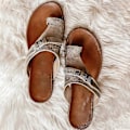 Miniatyrbild 2 av 5: Ortopediska tofflor för kvinnor med hallux valgus, platta sandaler, flip-flops, semesterskor Grey 41