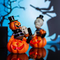 Miniatyrbilde 4 av 5: LED Hodeskalle Gresskar Statue Lys Hodeskalle Gresskar Design Statue Lys Halloween Gresskar Lykt LED Nattlys Gresskar Telys For pumpkin