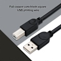Miniatyrbild 2 av 5: 1,5 m USB 2.0 Typ A till B Fyrkantig Printer Scanner Dataöverföringskabel