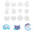 Miniatyrbilde 2 av 3: 12 stk. Anheng Silikon Resin Form Epoksy Form Anheng Laging Form for DIY