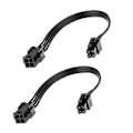 Miniatyrbillede 1 af 5: (2-pak) Mboard Atx Cpu 4 Pin Til Fe Forlængerkabel Til Psu 8-tommer (20cm)