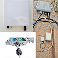 Pikkukuva 5 / 5: 5kpl M22z Suojattu Rj45 Vedenpitävä Cat5/5e/6 8p8c Liitin Ip67 Ethernet Lan Kaapelin Liitin Tupla