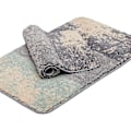 Miniatyrbilde 1 av 3: Tflycq Baderomsmatte Sett med 2 Absorberende Maskinvaskbare Sklisikre Badematter Luksuriøs Myk Mikrofiber Fargerike Badematter Kompatible med Baderomssett Color a 31.5  19.7