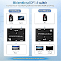 Miniatyrbilde 5 av 5: Displayport Switch 8k, Toveis Dp 1.4 Switch 8k @ 60hz, 4k @ 120hz, Displayport Switcher 1 Til