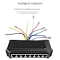 Pikkukuva 4 / 5: 8 Portin 1000mbps Gigabit Ser Kotiverkko Shunt Moning S Eu Pistoke
